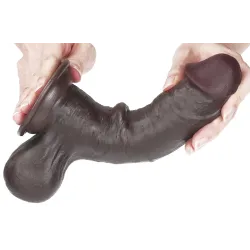 LoveToy SlidingSkin Gode Sliding Skin 15 x 4.8 cm Marron